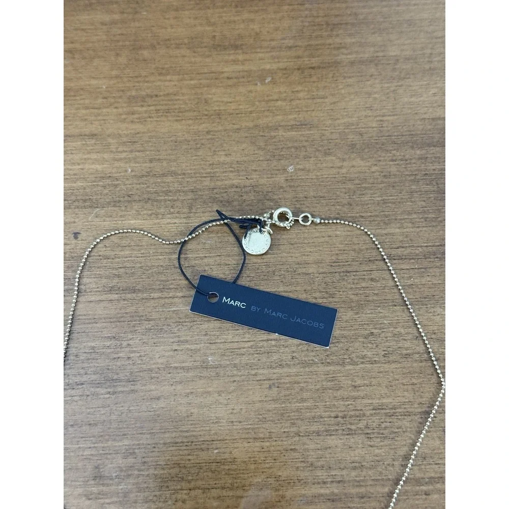 Marc By‎ Marc Jacobs Pear Pendant Necklace Fruit Watch Clock Charm Enamel Chain